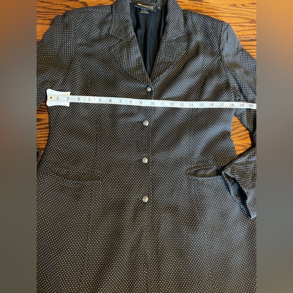 Christine Alexander Black and White Polka Dot Jacket - Picture 5 of 6